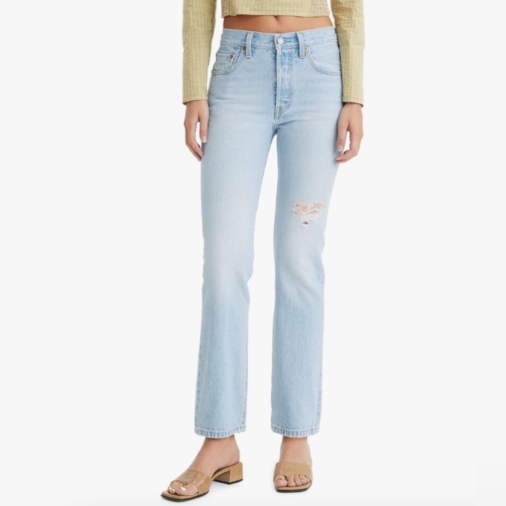Levi’s 501 Anniversary 150 Edition Patchwork Floral Size 30